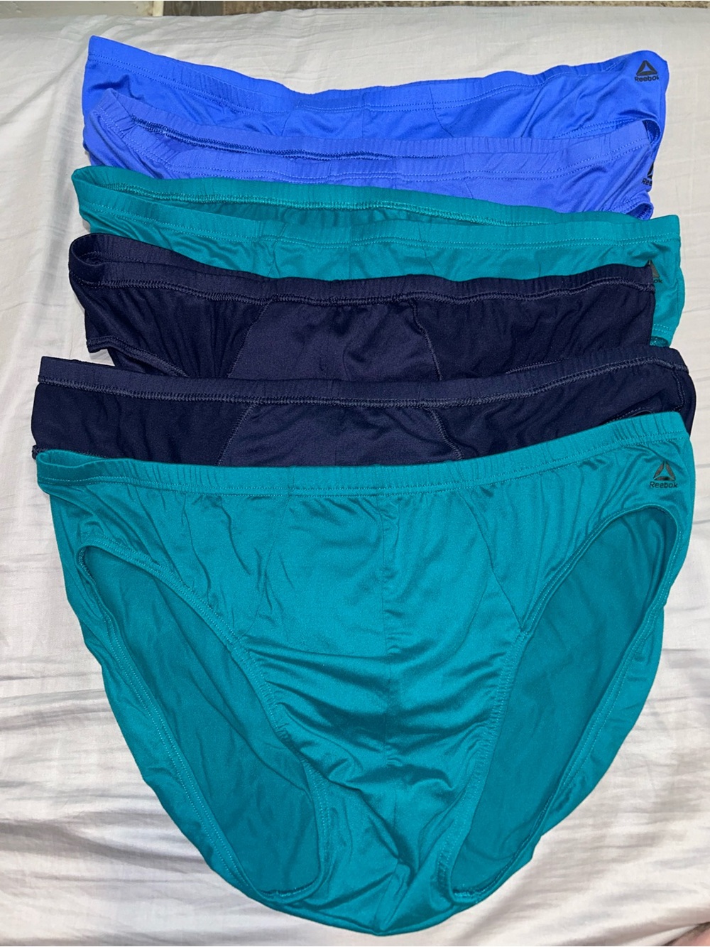 Men's New 3XL Reebok 6 Pack of Briefs Performance Underwear